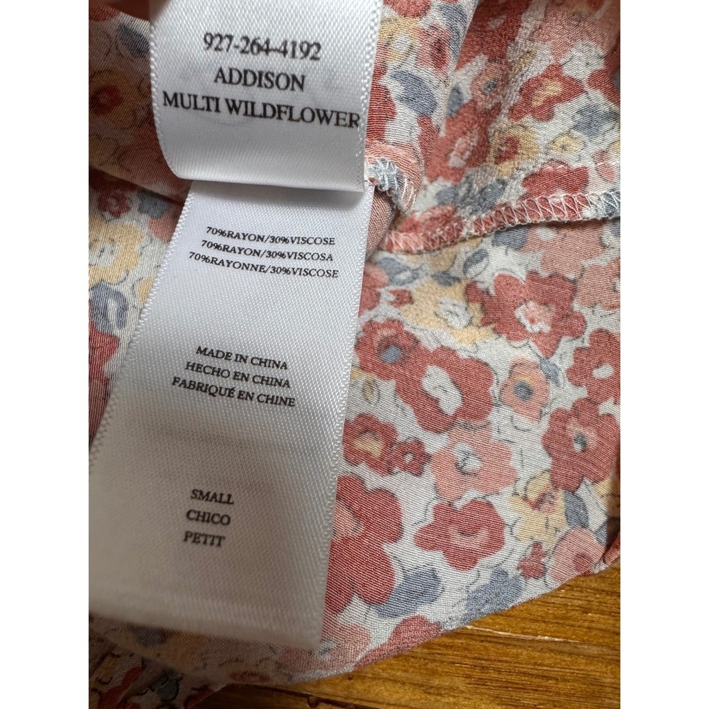 Rails Addison Skirt Womens Small Multi Wildflower Smocked Floral Tiered Mini - Picture 12 of 15